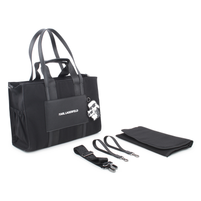 Saco muda-fraldas com crach&aacute; KARL LAGERFELD KIDS UNISEX