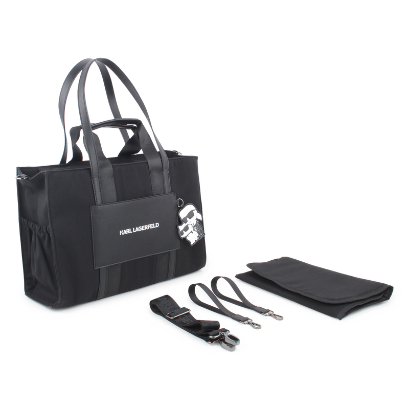 Saco muda-fraldas com crach&aacute; KARL LAGERFELD KIDS 
                        UNISEX
