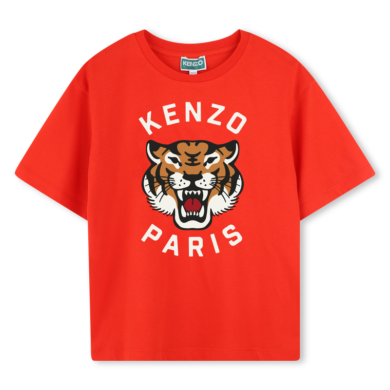 T-shirt algod&atilde;o estampado KENZO KIDS 
                        BOY