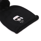 Gorro com pompom KARL LAGERFELD KIDS 
                    GIRL