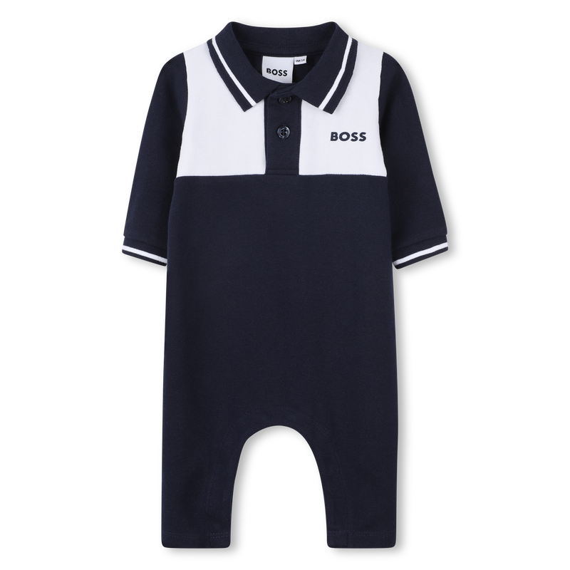 Macacão de gola polo BOSS 
                    BOY