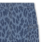 Saia jeans com estampa de leopardo ZADIG & VOLTAIRE 
                    GIRL