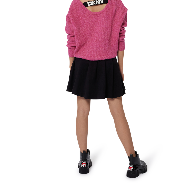 Botas de couro com fecho DKNY 
                        GIRL