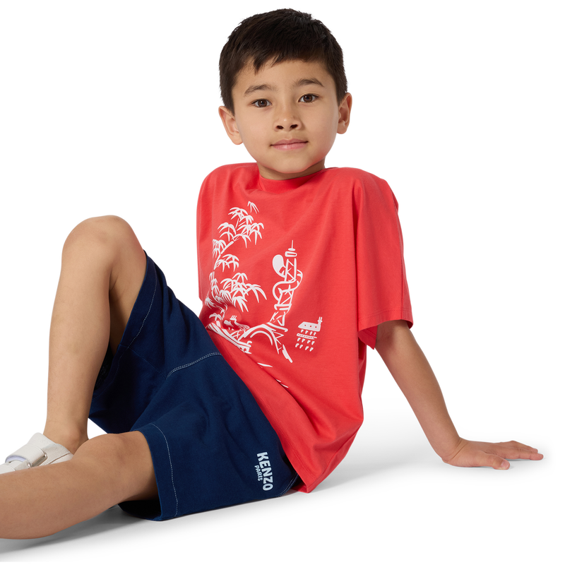 CAL&Ccedil;&Otilde;ES BERMUDAS DE CINTURA EL&Aacute;STICA KENZO KIDS 
                        BOY