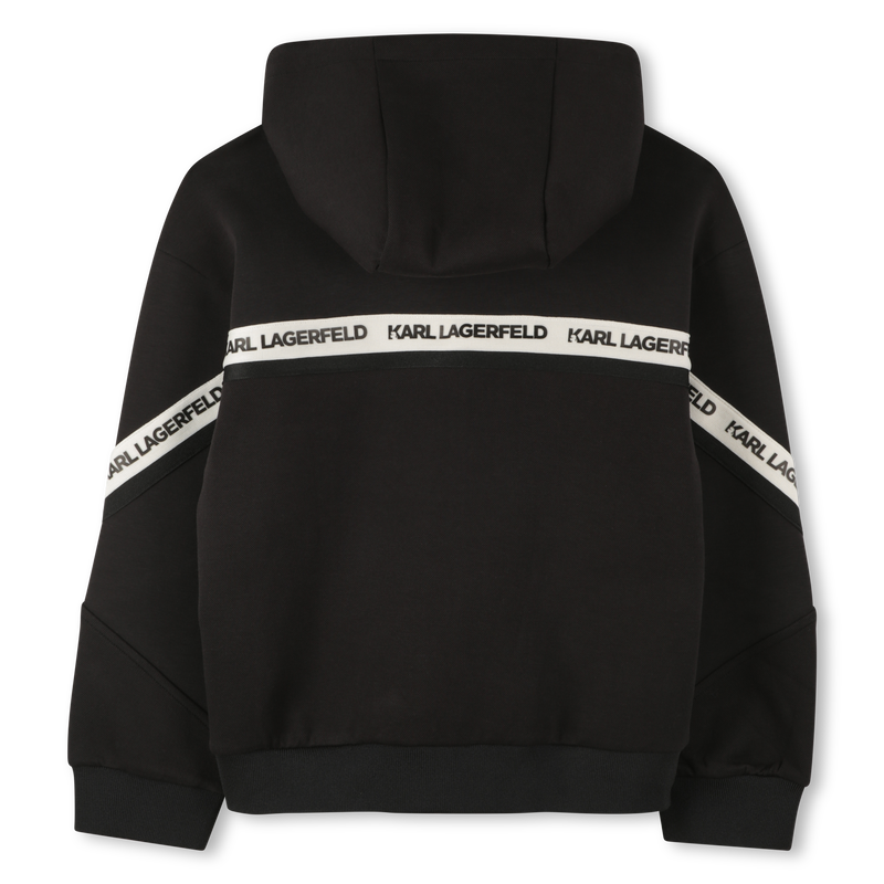 Cardigan com capuz KARL LAGERFELD KIDS 
                        BOY