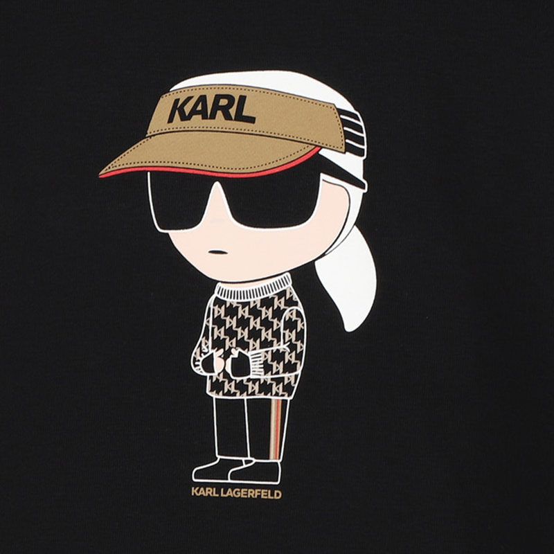 Sweatshirt em molet&atilde;o KARL LAGERFELD KIDS 
                        BOY