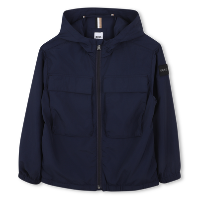 Corta-vento com fecho e capuz BOSS BOY