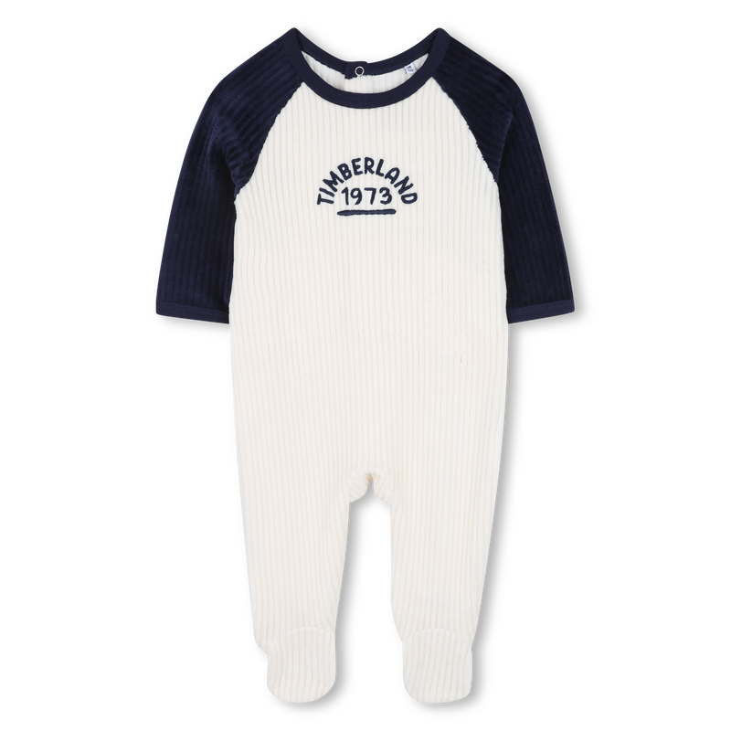 Pijama estampado e dois babadores TIMBERLAND 
                    BOY