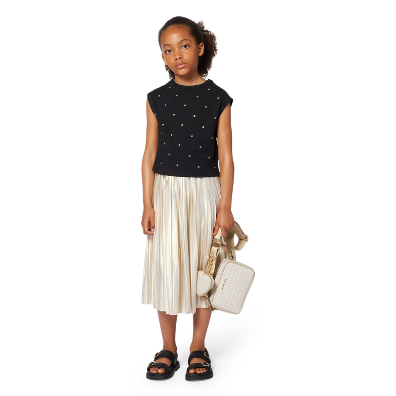 T-shirt de cerim&oacute;nia algod&atilde;o MICHAEL KORS 
                        GIRL