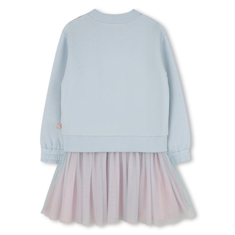Vestido bimaterial BILLIEBLUSH 
                    GIRL