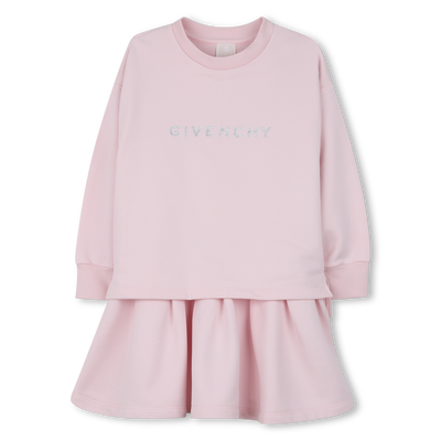 Vestido com calças plissadas e fendas GIVENCHY GIRL