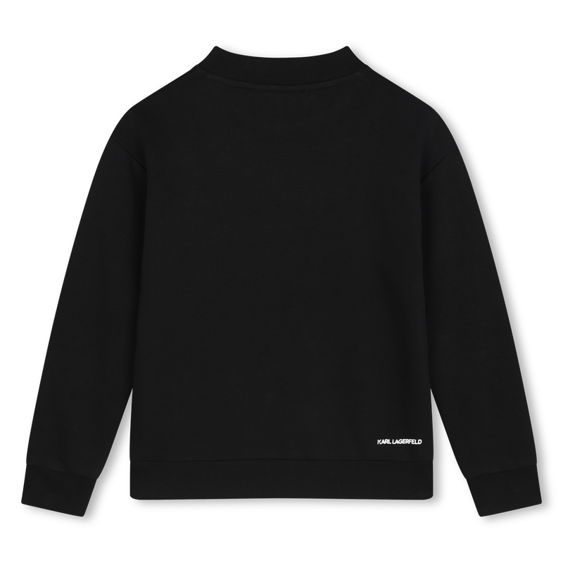 Sweatshirt em molet&atilde;o KARL LAGERFELD KIDS 
                        BOY