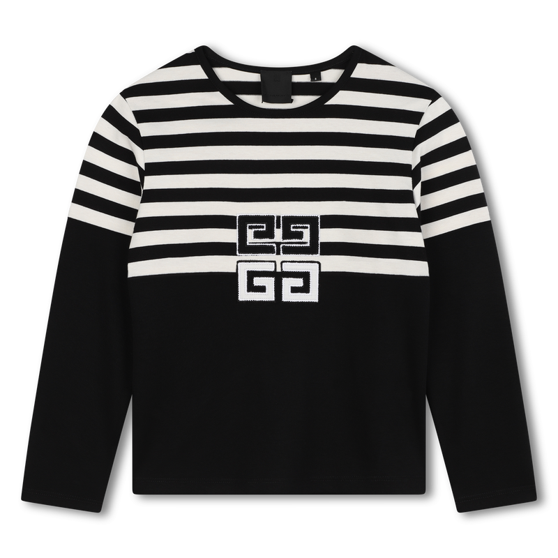 T-shirt de algodão às riscas GIVENCHY 
                    GIRL