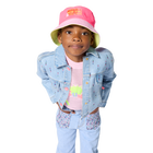 Bucket hat com emblema BILLIEBLUSH 
                    GIRL