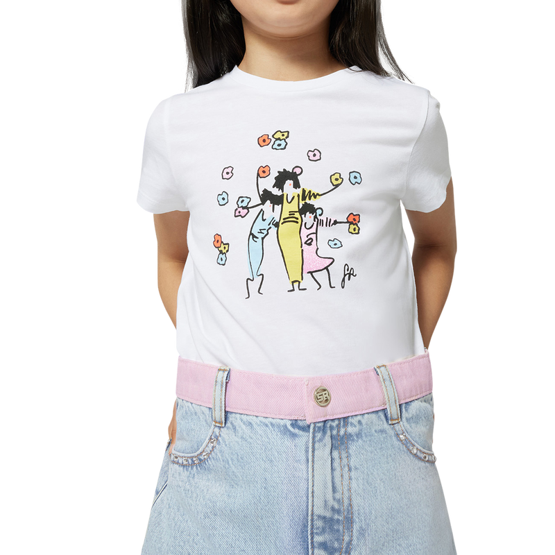 T-shirt de manga curta SONIA RYKIEL 
                        GIRL