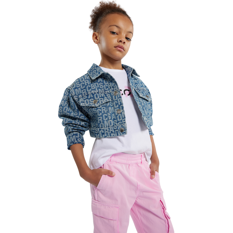 Printed Cropped Jean Jacket THE MARC JACOBS 
                    GIRL
