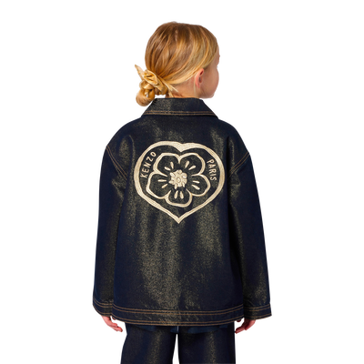 Casaco de denim KENZO KIDS MENINA