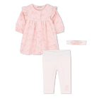 Vestido + leggings + conjunto de tiara KENZO KIDS 
                    GIRL