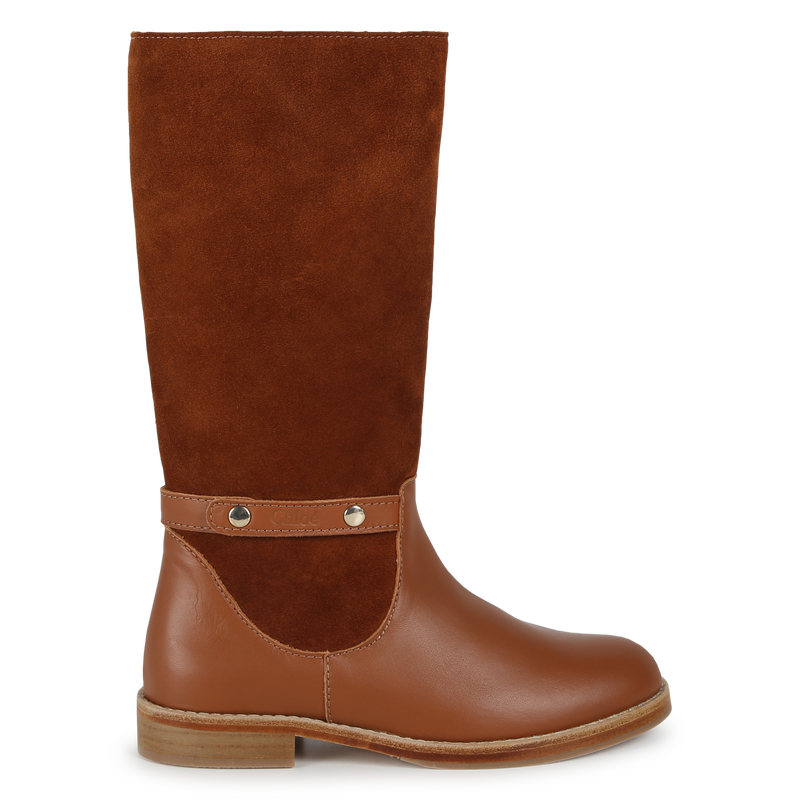 Botas em pele bimatéria CHLOE 
                    GIRL