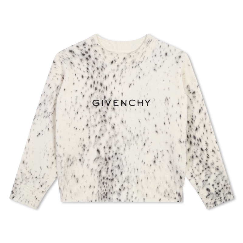 Printed Wool-Blend Sweater GIVENCHY 
                    GIRL
