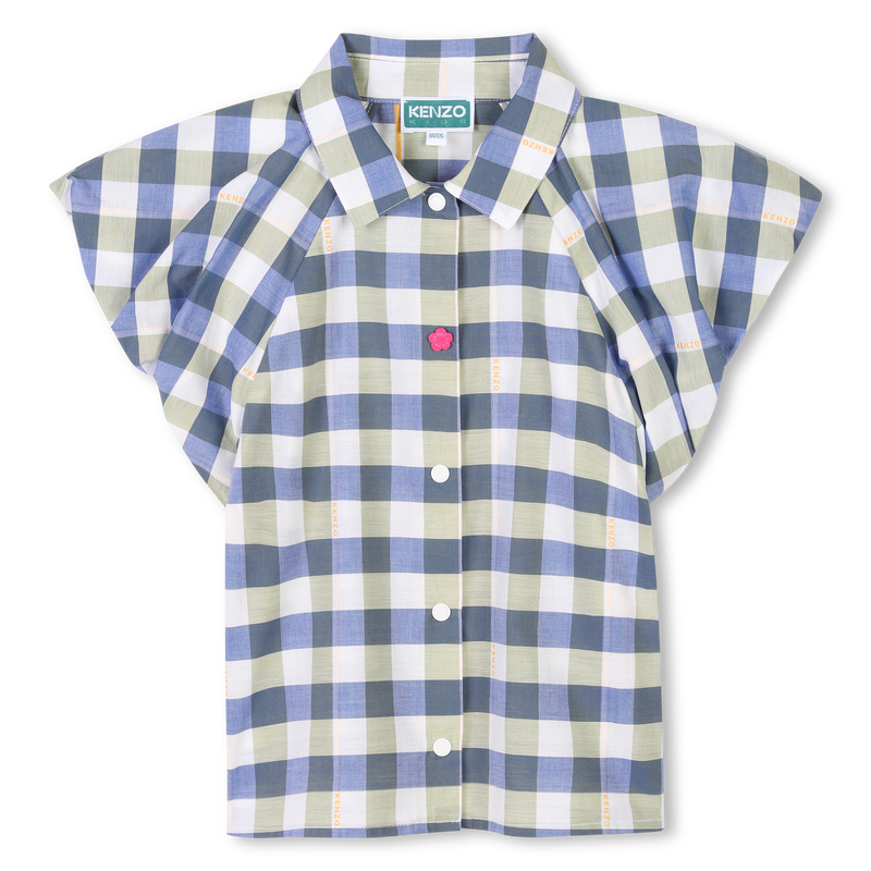 Blusa manga curta de algod&atilde;o KENZO KIDS 
                        GIRL