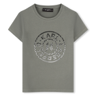 T-shirt com estampa KARL LAGERFELD KIDS 
                    GIRL