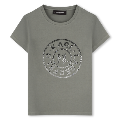 T-shirt com estampa KARL LAGERFELD KIDS GIRL