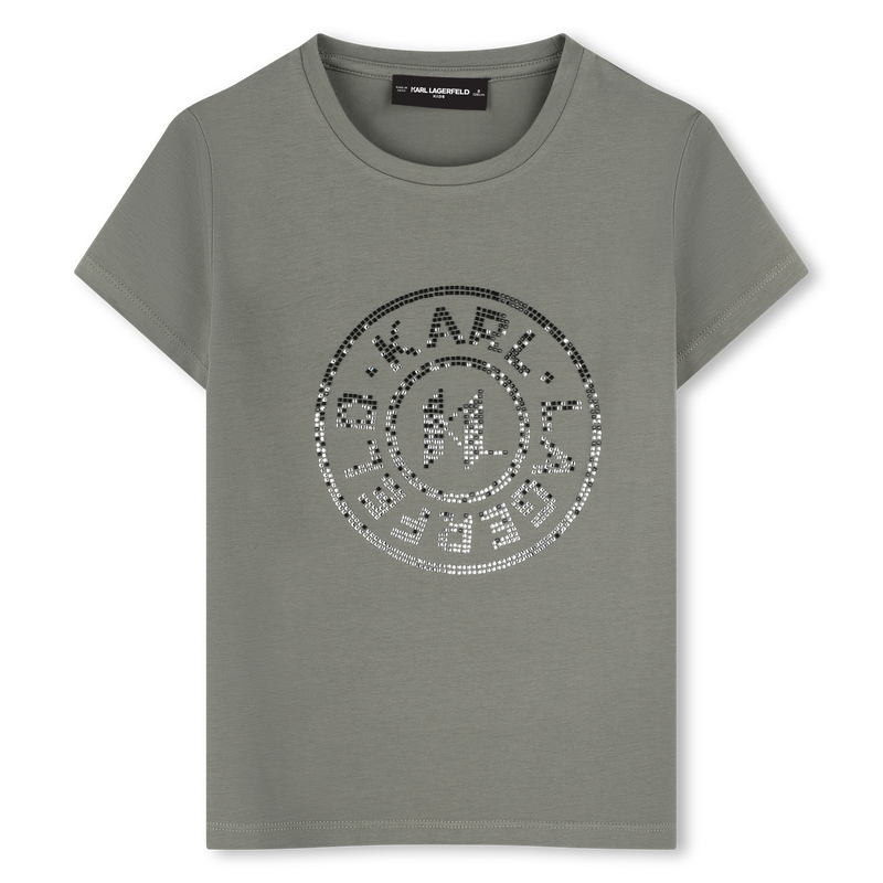 T-shirt com estampa KARL LAGERFELD KIDS 
                        GIRL