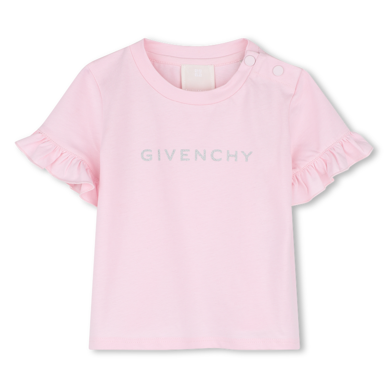 T-shirt com folhos GIVENCHY 
                        GIRL