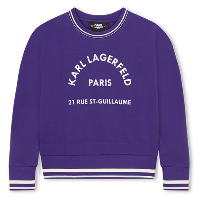 Sweatshirt com estampado KARL LAGERFELD KIDS GIRL