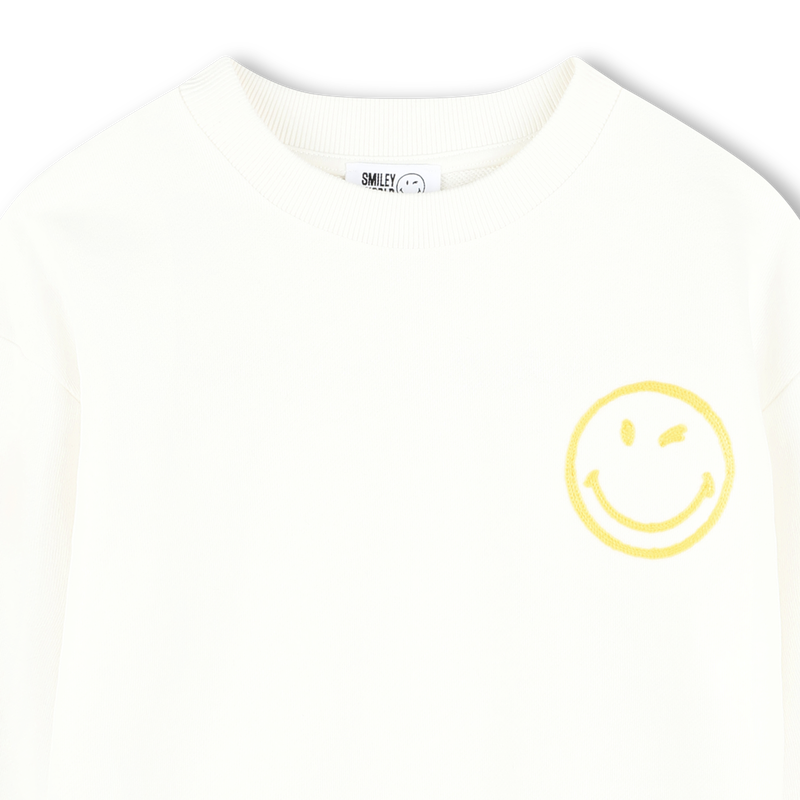 Fleece Smiley Face Sweatshirt THE MARC JACOBS 
                    GIRL