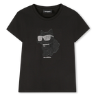 T-shirt de manga curta KARL LAGERFELD KIDS 
                    GIRL