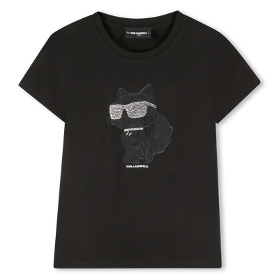 T-shirt de manga curta KARL LAGERFELD KIDS GIRL