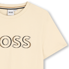 T-shirt manga curta em algod&atilde;o BOSS 
                    BOY