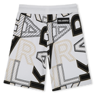 Bermuda estampada de algod&atilde;o KARL LAGERFELD KIDS 
                    BOY