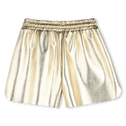 Shorts falsos dourados BOSS 
                    GIRL
