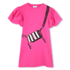 Vestido forrado de manga curta MARC JACOBS 
                    GIRL