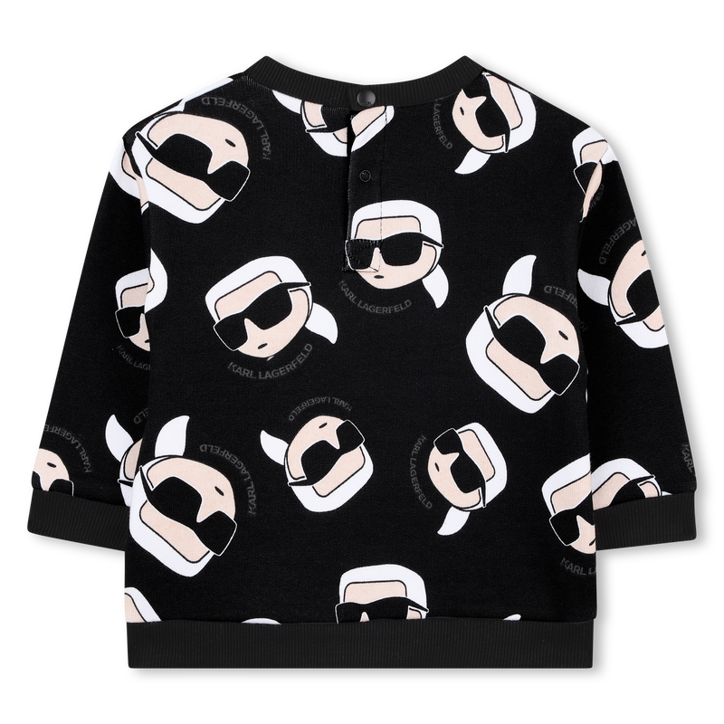 Moletom de lã escovada KARL LAGERFELD KIDS 
                    BOY