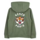 Cardig&atilde; de jogging em molet&atilde;o KENZO KIDS 
                    BOY