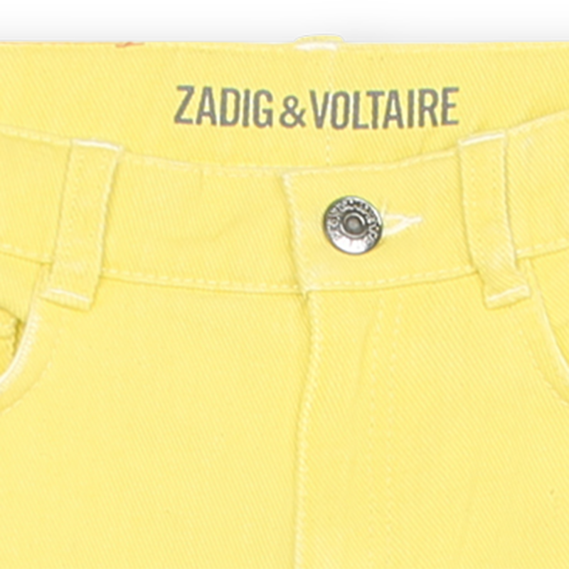 Calças de algodão com 5 bolsos ZADIG & VOLTAIRE 
                    GIRL