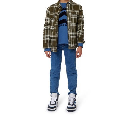 Camisa de algod&atilde;o acolchoada ZADIG & VOLTAIRE BOY