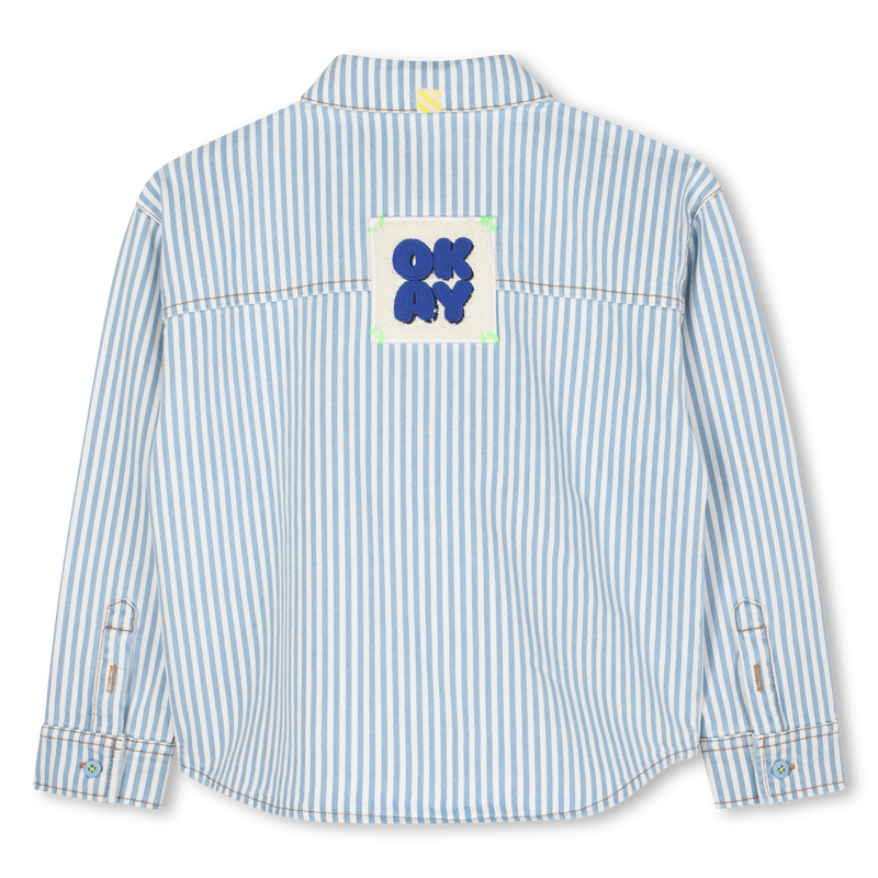 Camisa de algodão às riscas BILLIEBLUSH 
                    BOY