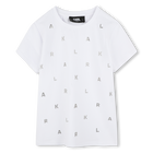 T-shirt com strass KARL LAGERFELD KIDS 
                    GIRL