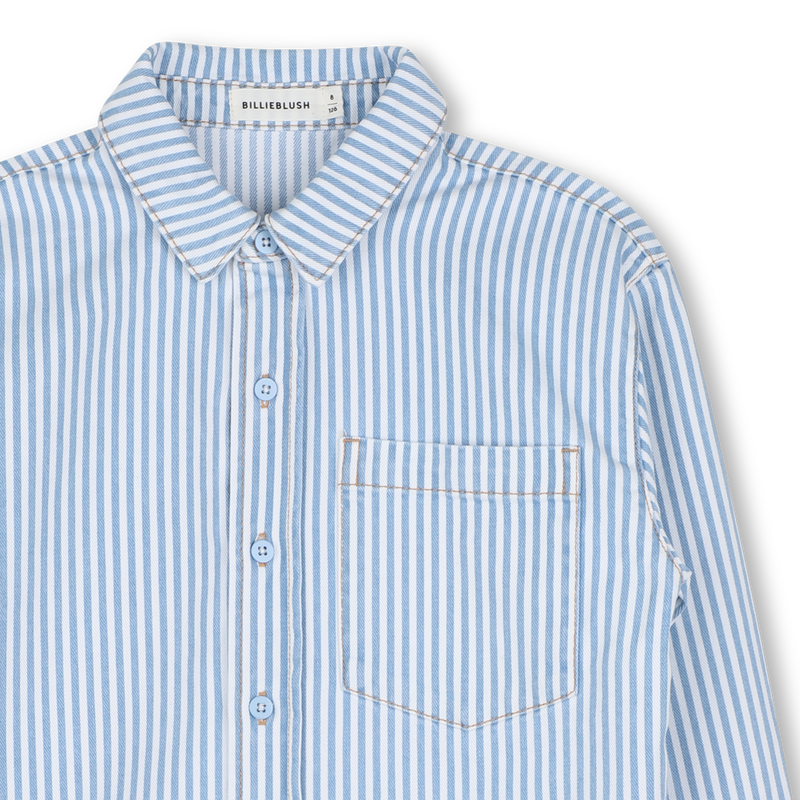 Camisa de algodão às riscas BILLIEBLUSH 
                    BOY