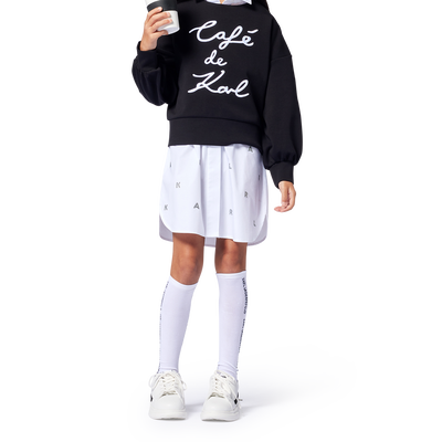 Camisola com bordado KARL LAGERFELD KIDS GIRL