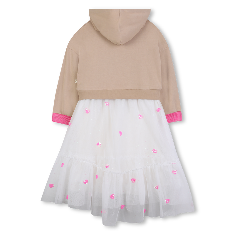 Vestido bimaterial BILLIEBLUSH 
                    GIRL
