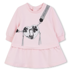 Vestido de l&atilde; de algod&atilde;o, ROSA, hi-res