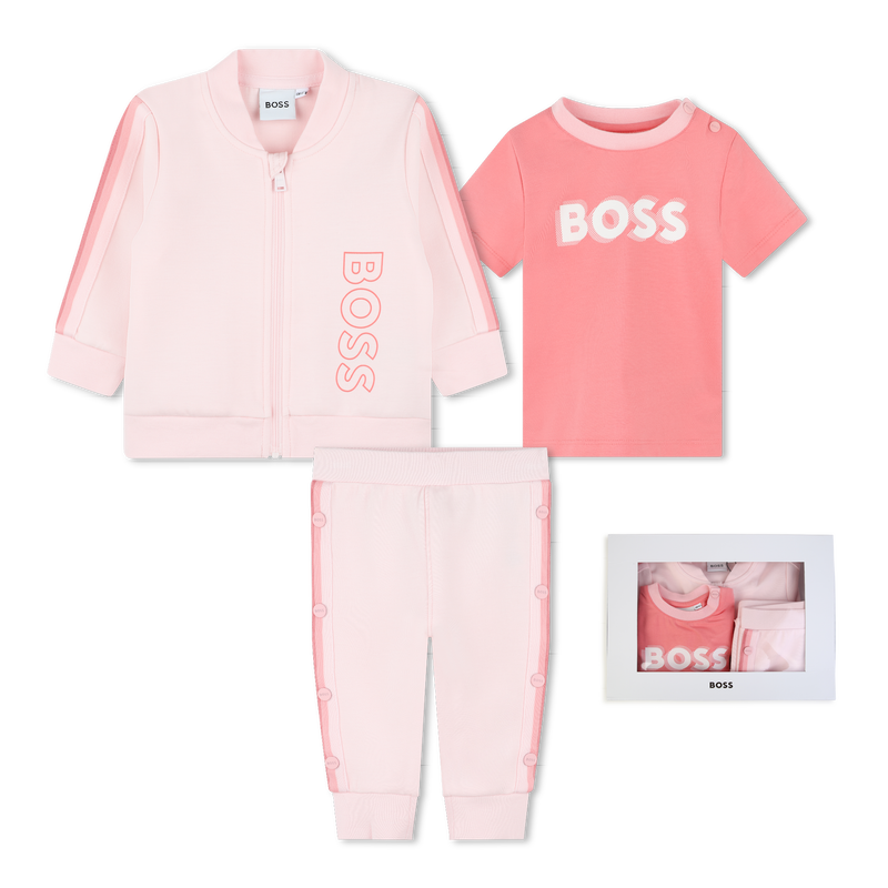 T-shirt, calças e cardigan BOSS 
                    GIRL