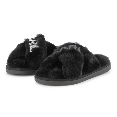 Chinelos com alças cruzadas KARL LAGERFELD KIDS GIRL