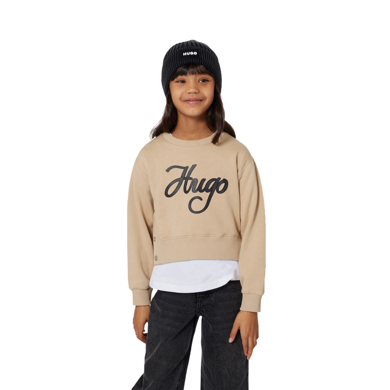 Moletom com gola redonda HUGO 
                    GIRL